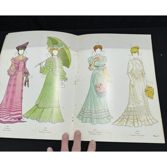 BELLE EPOQUE Costume Paper Dolls By Tom Tierney 1983 Original Vintage Uncut, NOS - Picture 4 of 6